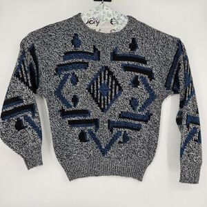 Vintage Chartwell Sweater Mens Extra Large Multicolor Geometric Casual Acrylic